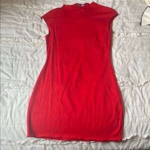Elegant Red Sleeveless Dress